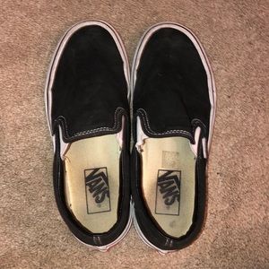 Black slip on vans